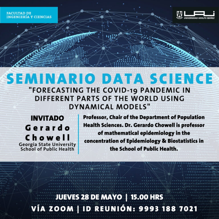 Seminario Data Science: “Forecasting the Covid -19 pandemic in different parts of the world using dynamical models”