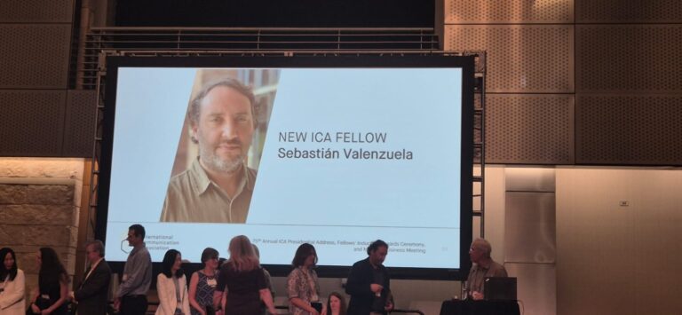 Investigador IMFD Sebastián Valenzuela es nombrado fellow de la International Communication Association