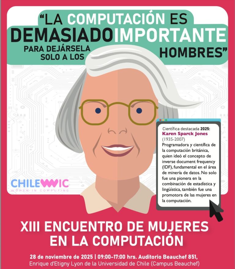 XIII Encuentro de Mujeres en la Computación ChileWiC 2025: “La computación es demasiado importante como para dejarla solo en manos de los hombres”